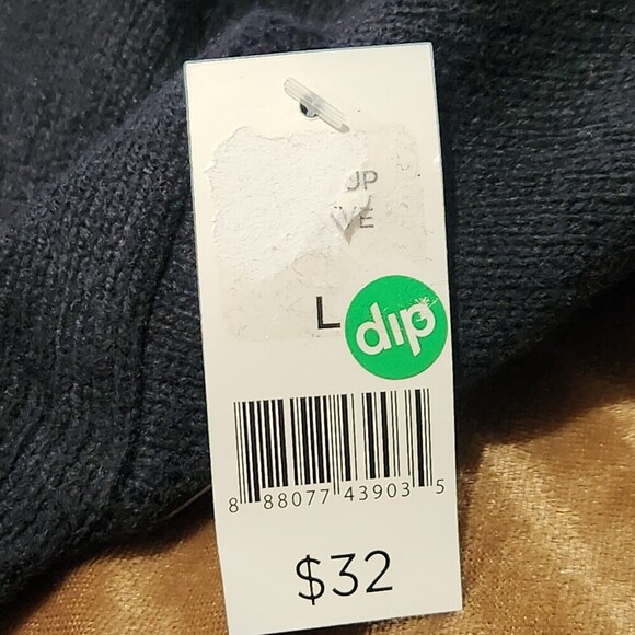 Dip Long sleeve Blouse For Women Size Large Color Black 10%Wool   ^ - Picture 5 of 8